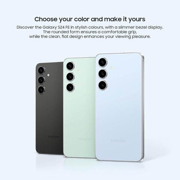 OSamsung Galaxy S24 FE 5G AI Smartphone (Graphite, 8GB RAM, 128GB Storage)