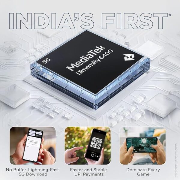 Lava Storm Lite 5G (Astral Blue, 4+4*GB RAM, 128GB Storage)