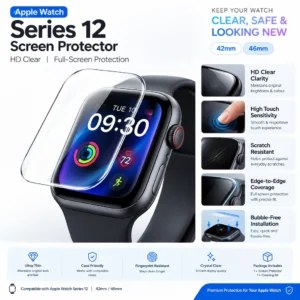Apple Watch Series 12 Screen Protector – HD Clear | 42mm & 46mm