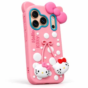 Pink Hello Kitty 3D Charm For 17 Pro